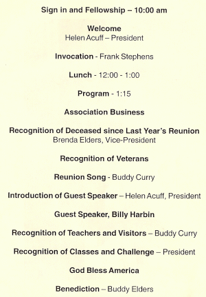 2008 Reunion Program