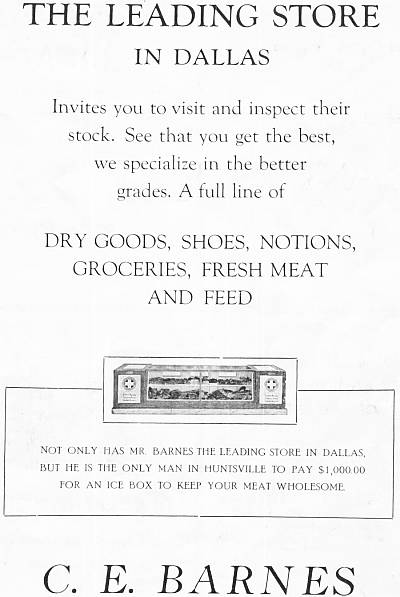 Advertisement for the Dallas Leading Store, 1922