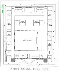 Rison School Floor Plan 1957 - 1958 (Click for Full-size Image)